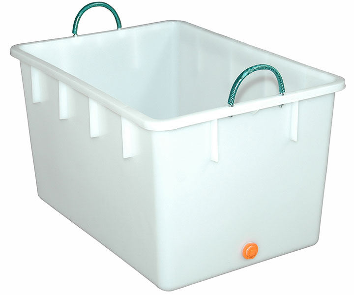 WANNE MIT GRIFF UND ABLAUF